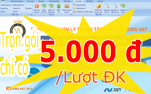 Phần mềm quản lý Trung Tâm Anh Ngữ chỉ với 5.000 đ Phần mềm quản lý Trung Tâm Anh Ngữ chỉ với 5.000 đ